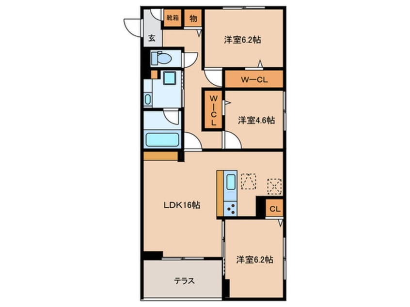 間取図 ラスペリータ