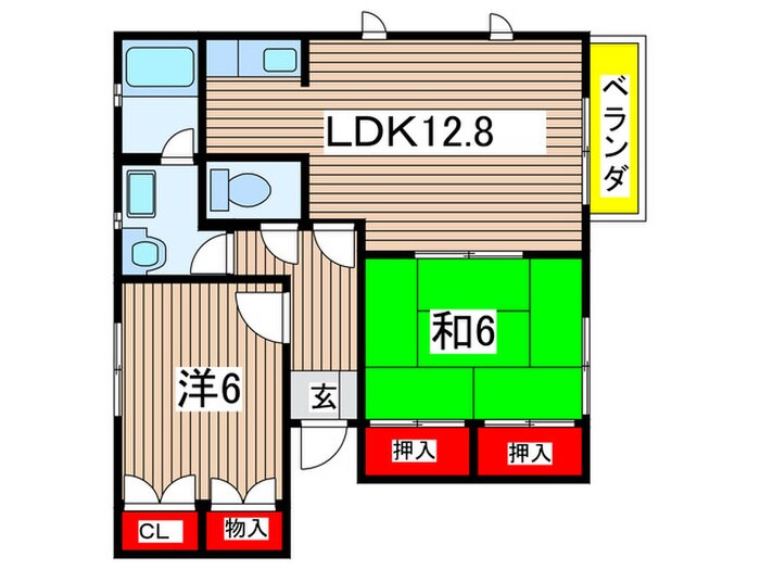 間取り図 トル－スヒルズＩＴＭ　Ｂ棟