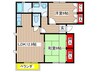 トル－スヒルズＩＴＭ　Ｂ棟 2LDKの間取り
