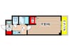 ハイツ原2 1Kの間取り