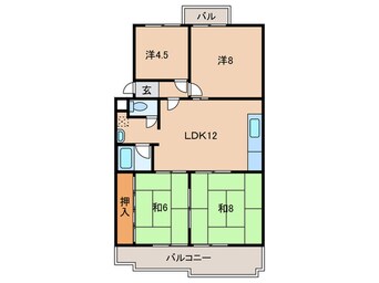 間取図 桃木マンション