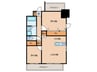 S-RESIDENCE亀島駅前blaze 2LDKの間取り