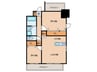 S-RESIDENCE亀島駅前blaze 2LDKの間取り