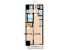 S-RESIDENCE亀島駅前ascent 1LDKの間取り