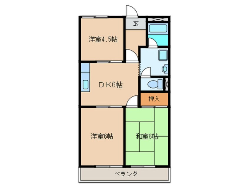 間取図 サンプラザサカイ