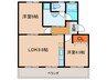 シルエ柏原 2LDKの間取り