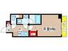 ディアレイシャス東別院 1Kの間取り