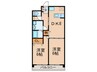 ヨシタカハイツ 2DKの間取り