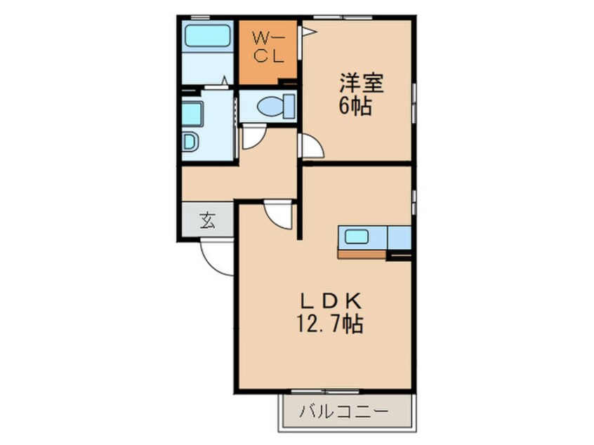 間取図 パークハイム朝宮　Ｂ