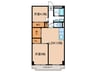長喜マンション 2LDKの間取り