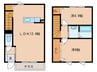 ﾎｰﾑﾃﾞｨﾚｸﾄﾘ小林 2LDKの間取り