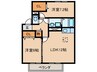 Ｃａｓａ Ｒｉｖｉｅｒｅ 2LDKの間取り
