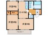 ディアス蔵 3DKの間取り