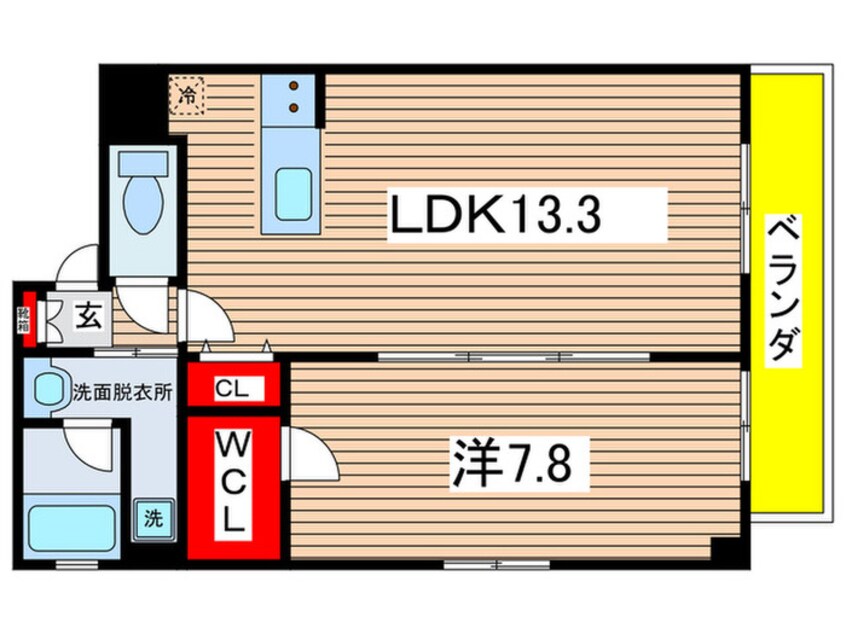 間取図 ﾗﾌﾟｰﾘｱ御器所