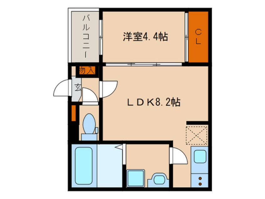 間取図 ハーモニーテラス外新町