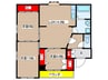 第２栄和ビル 3LDKの間取り