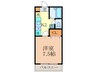 ＡＺＵＲＴＯＲＩＩ 1Kの間取り