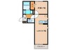 Ｄ－ｒｏｏｍＮｏｈｎ 1LDKの間取り
