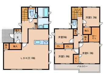 間取図 桃山町三丁目貸家