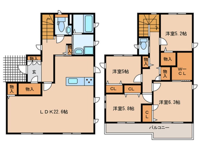 間取図 桃山町三丁目貸家