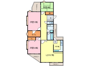間取図 ｺｰﾄ八事石坂