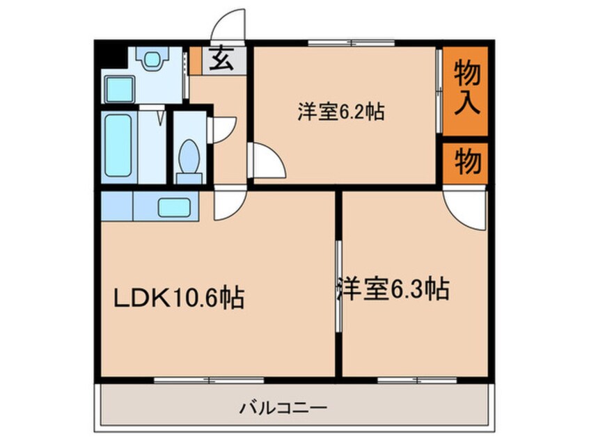 間取図 ＡＡＢ茜ハイツ