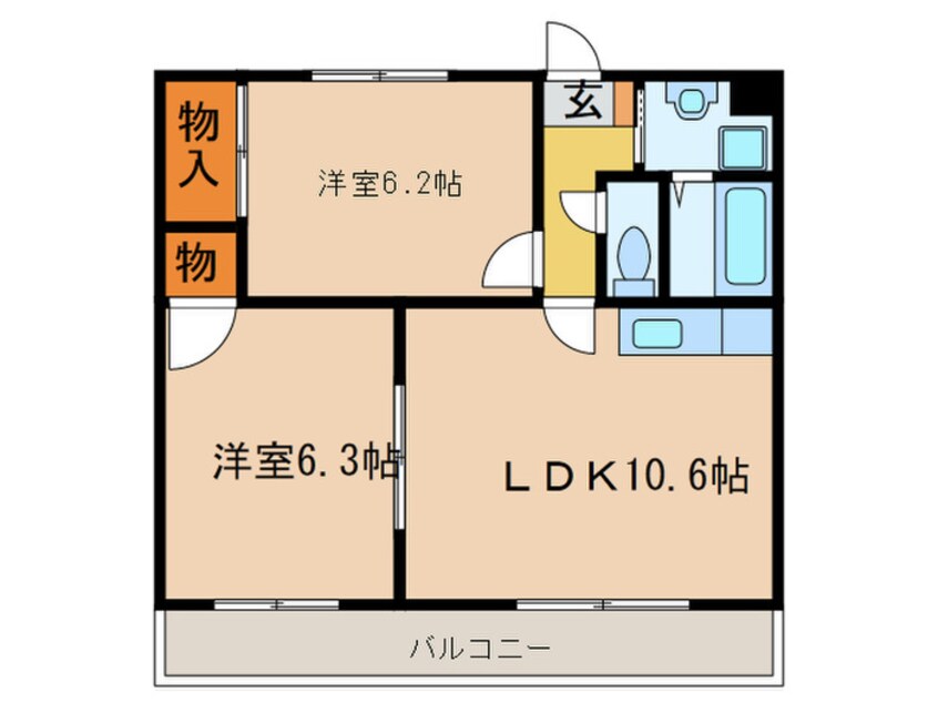 間取図 ＡＡＢ茜ハイツ