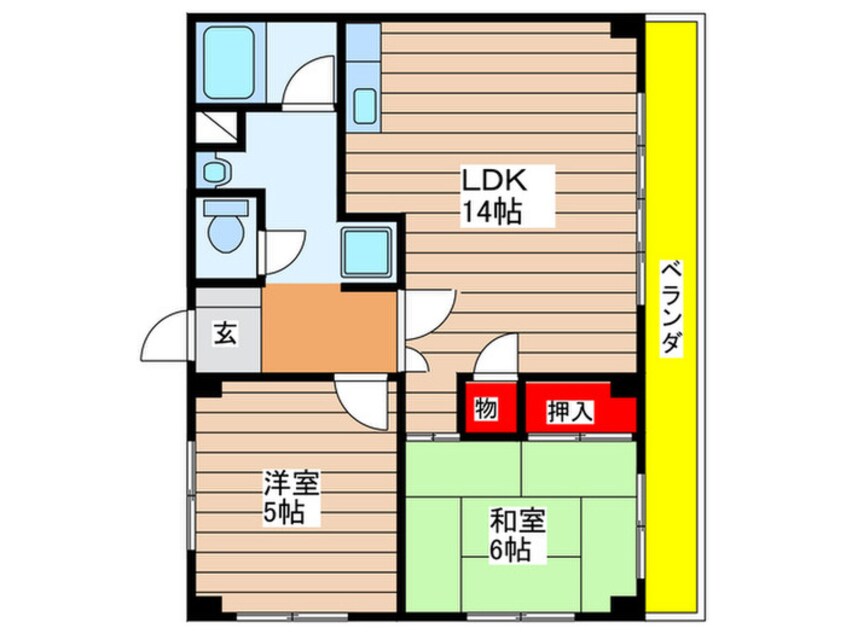 間取図 さんごうハイツ