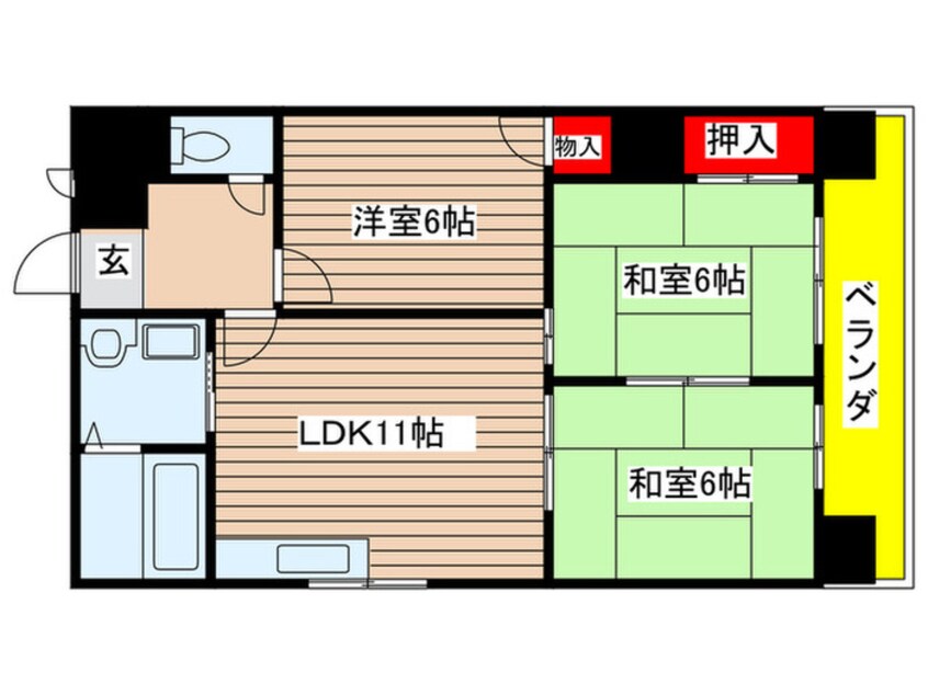 間取図 レジデンスファミール