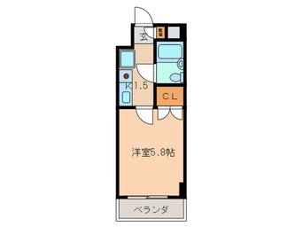 間取図 セザ－ル名古屋(404)