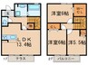 プラムガーデン大針Ｃ棟 3LDKの間取り