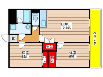 間取図 レージュ藤塚