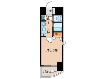 間取図 ﾌﾟﾚｻﾝｽ大須観音駅前ｻｸｼｰﾄﾞ(604)