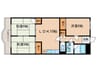 西垣ハイツ 3LDKの間取り