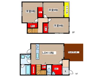 間取図 CASA　UMEMORIZAKA