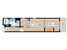 リーブルファイン本城町 1LDKの間取り