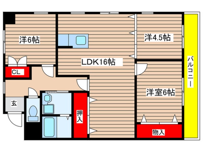 間取図 ア－ルコパン