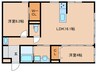 楠ヴィレッジ 2LDKの間取り