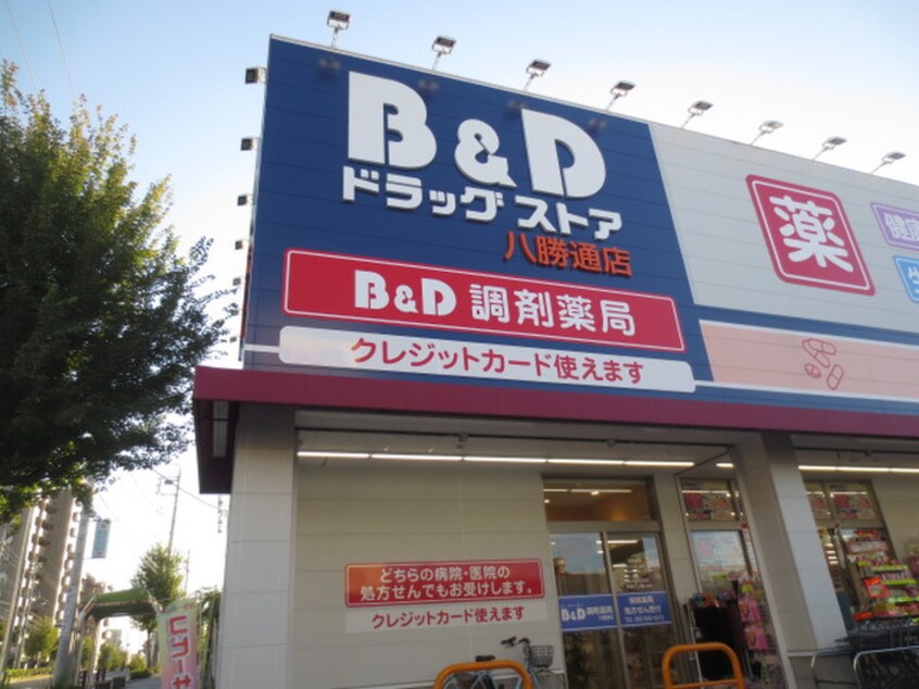 B&D八勝通店(ドラッグストア)まで540m ア－バンクレスト岳見