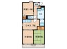 ＷＡＶＥ　ＨＯＵＳＥ２ 3DKの間取り