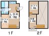 Ｈａｒｍｏｎｉｏｕｓ　Ｔerrace 1LDKの間取り
