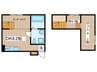 Ｈａｒｍｏｎｉｏｕｓ　Ｔerrace 1DKの間取り