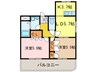 グリーンヒルズ桶狭間 2LDKの間取り
