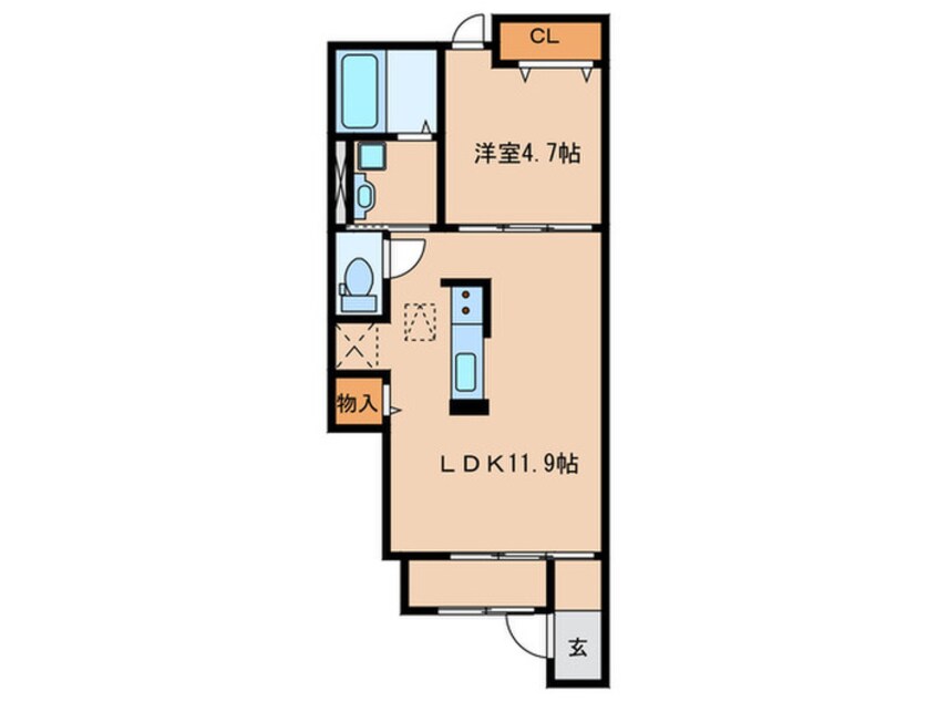 間取図 フローラＡ