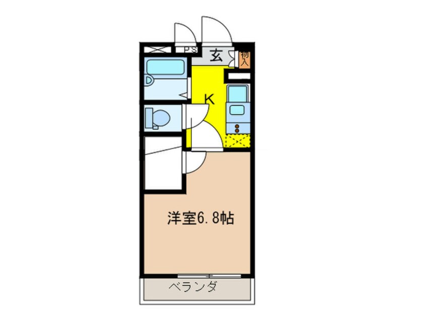 間取図 レオパレス金城