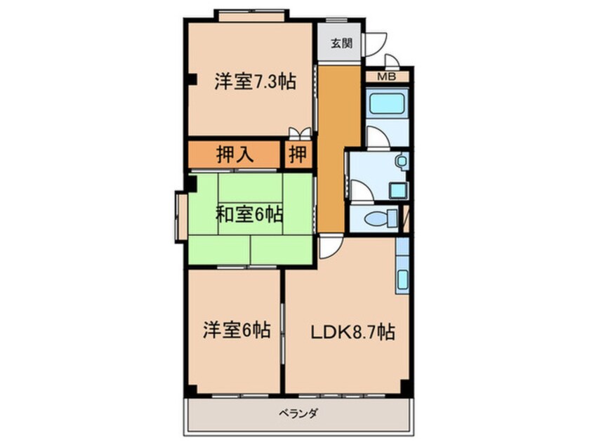 間取図 リバティーヒル乗鞍