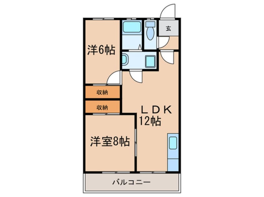 間取図 シバタハイツⅢ