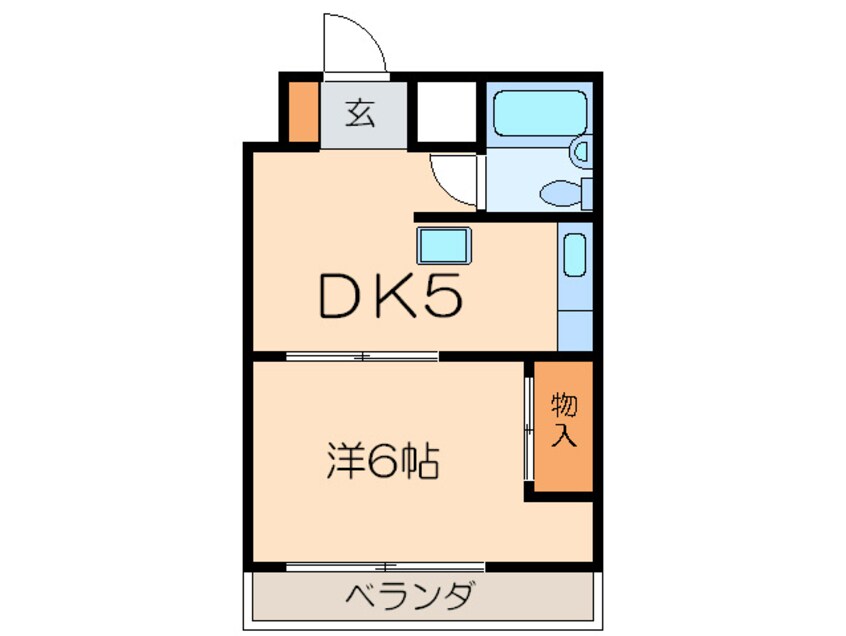 間取図 西日置マンション