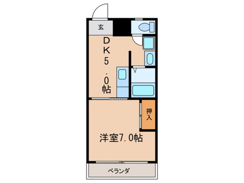 間取図 西日置マンション