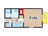 クラスティーナ　A棟 1Kの間取り